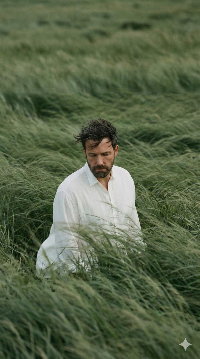 Solitary in Wind-Swept Grass