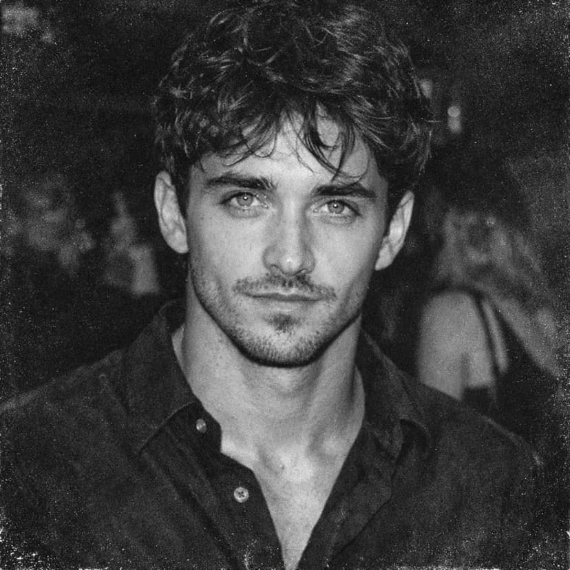 Flashlit Gaze at a 1990s House Party