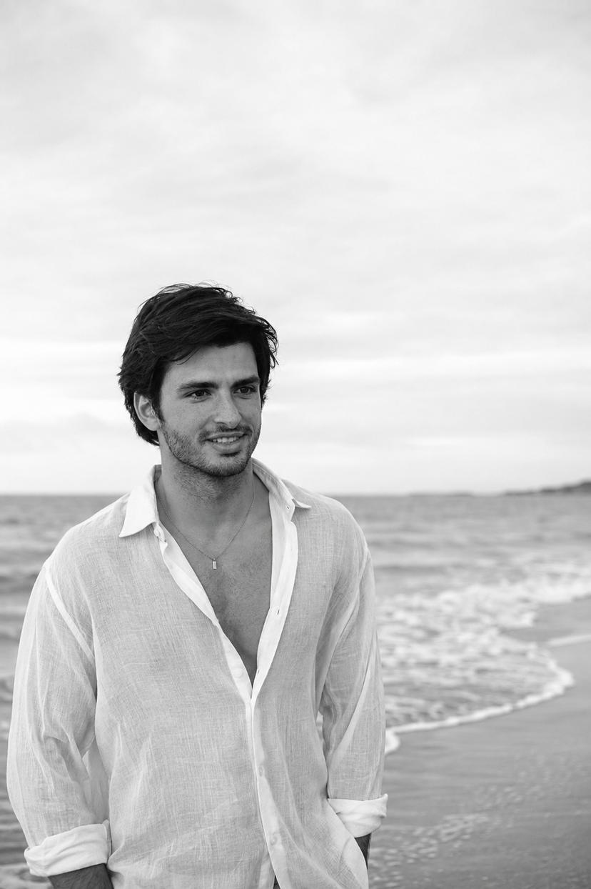 Seaside Reverie — Monochrome Portrait